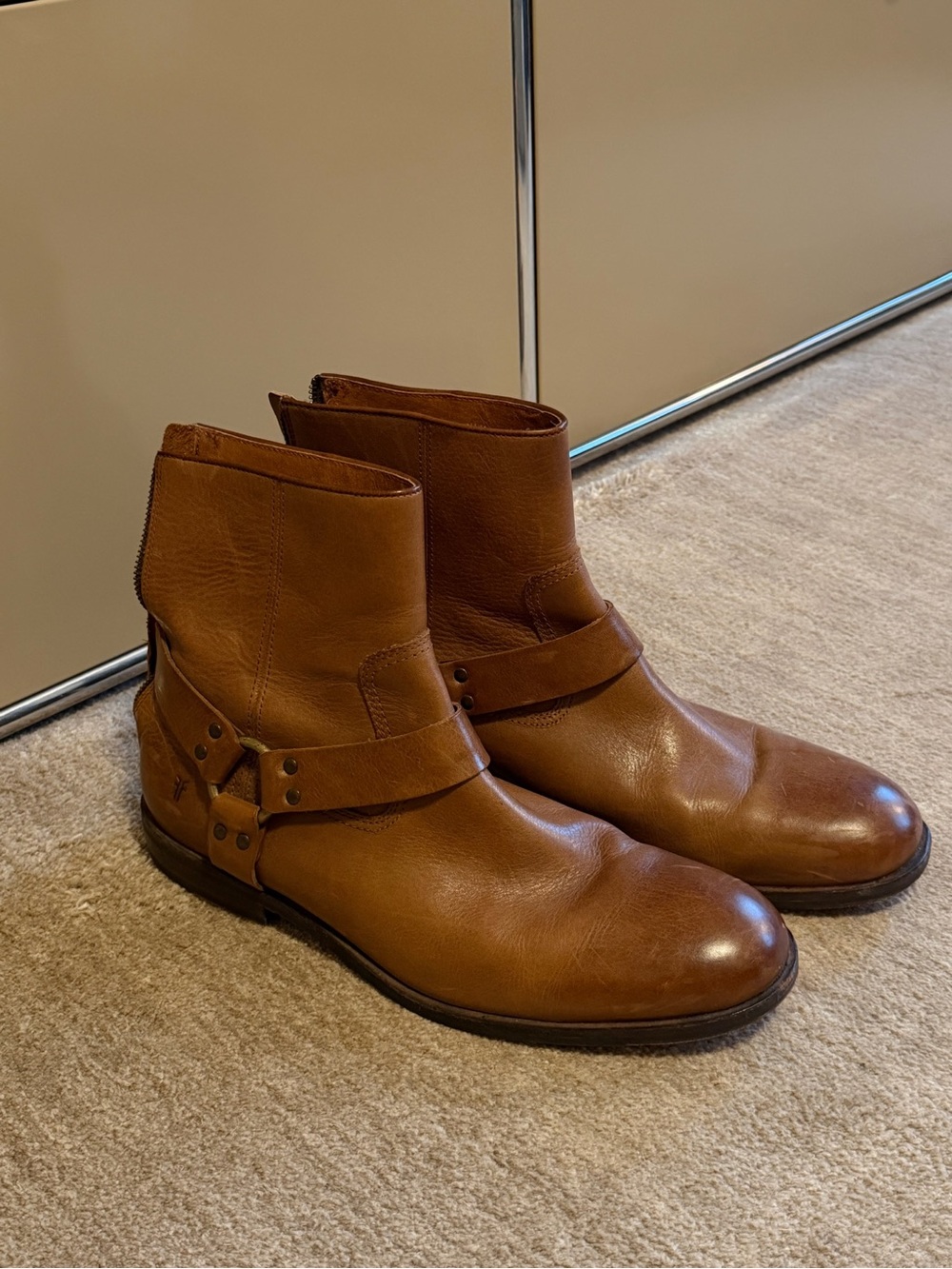 Men's Brown Leather Frye Boots